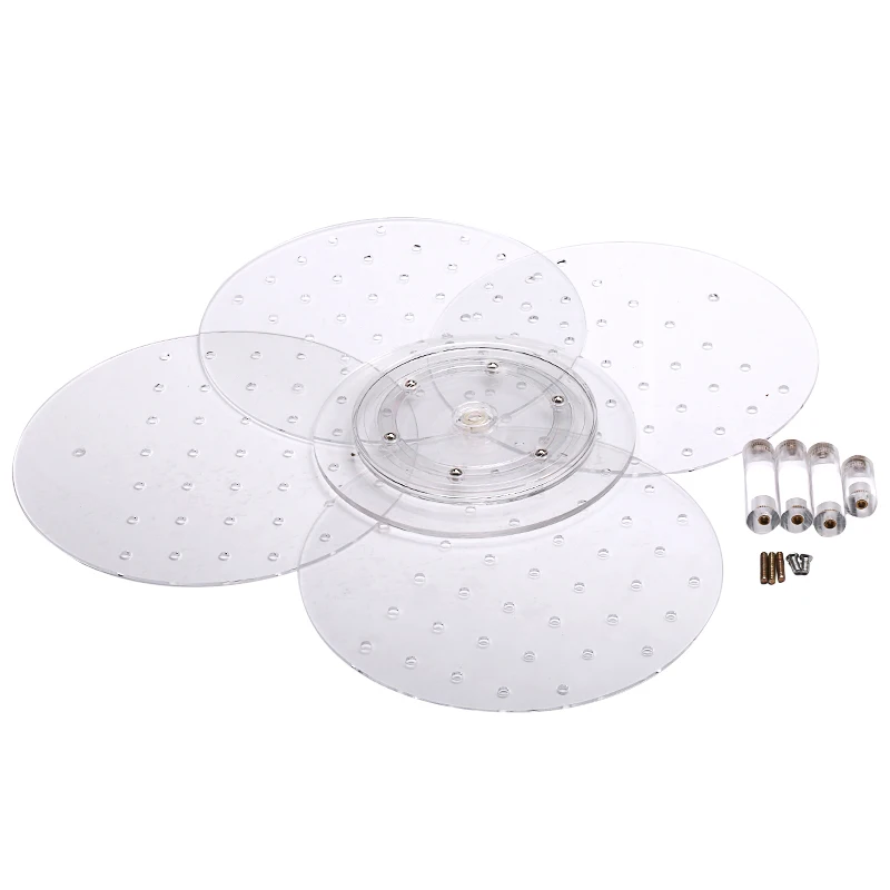 Прозрачные четыре слоя съемные круглые акриловые дисплеи подставка для 18 мм/20 мм