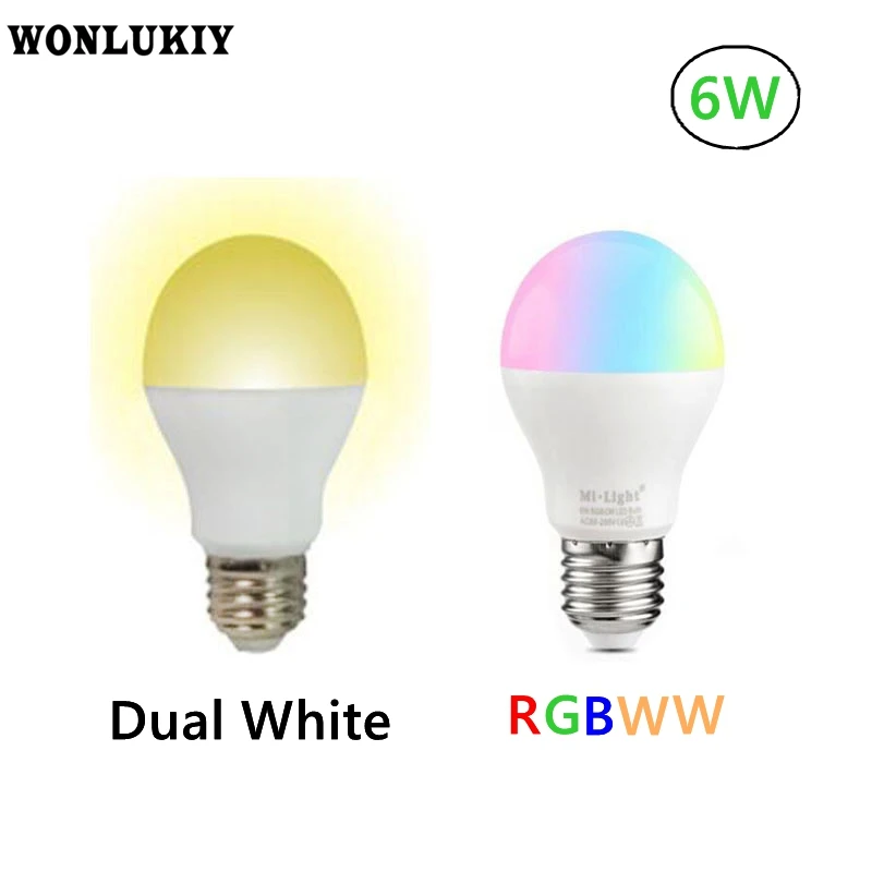 Mi. Light 6 Вт E27 диммируемая Светодиодная лампа с двумя белыми шариковыми лампочками
