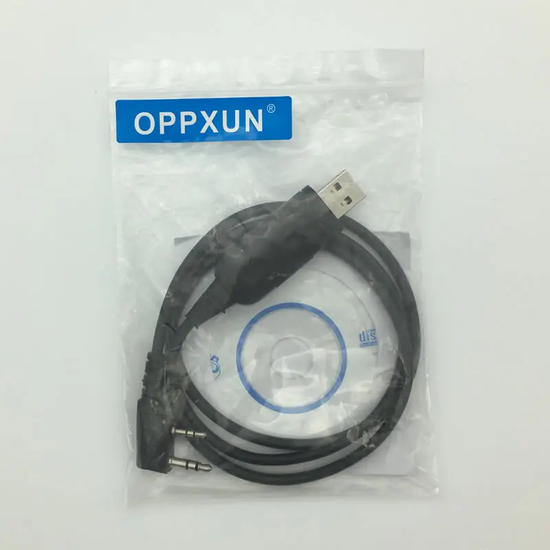 

USB Programming Cable+ Driver CD For Walkie Talkie Baofeng UV-5RE UV5R 888S UV-82 UV-B5 BF-UVB2 Two Way Radio For Win7 Win10