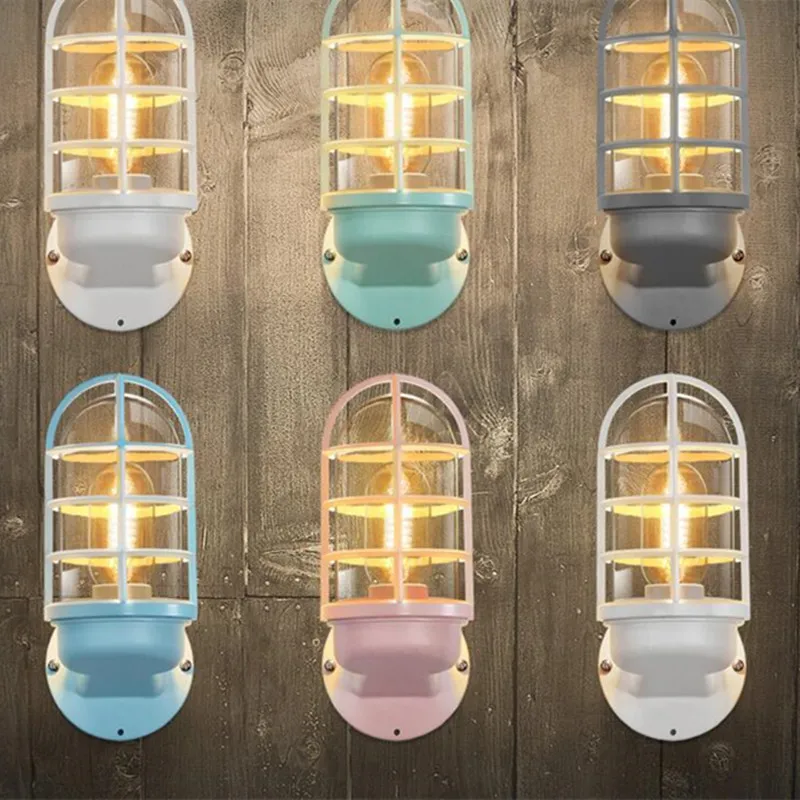 

Nordic Candy Multicolor Bedroom Wall Light Macaroons Living Room Lights Designer Light Bathroom Coffee Shop decoration Light