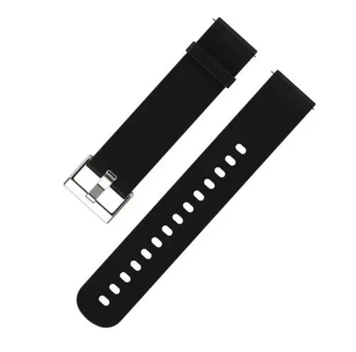 Black Спортивный силиконовый ремешок Mijobs 20 мм для Xiaomi Huami Amazfit GTS Bip BIT Lite, Молодежные Смарт-часы, браслет, браслет - Цвет: Black