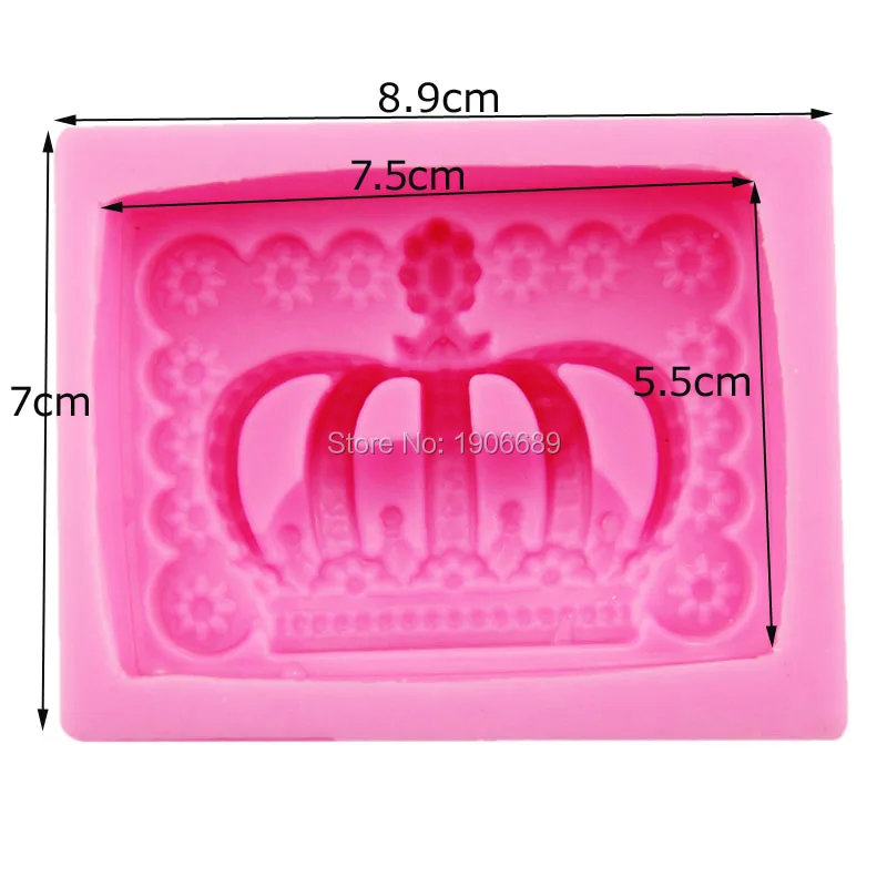M664 BIG Crown Candle Moulds Soap Mold Kitchen-Baking Resin Silicone Form Home Decoration 3D DIY Clay Craft Wax-Making images - 6
