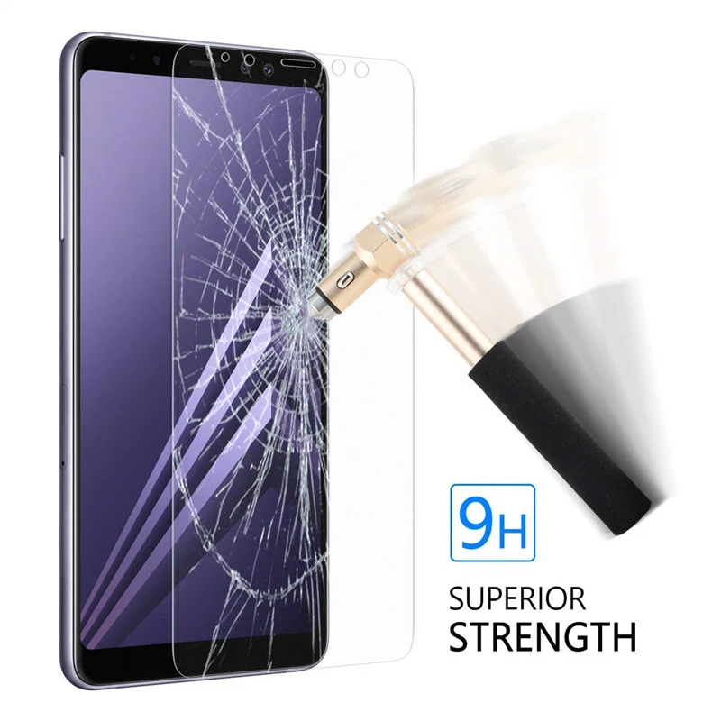Закаленное стекло для Samsung Galaxy A8 2018 A530 A530F/DS защита экрана Caso na Plus on A730F Sklo 9H |