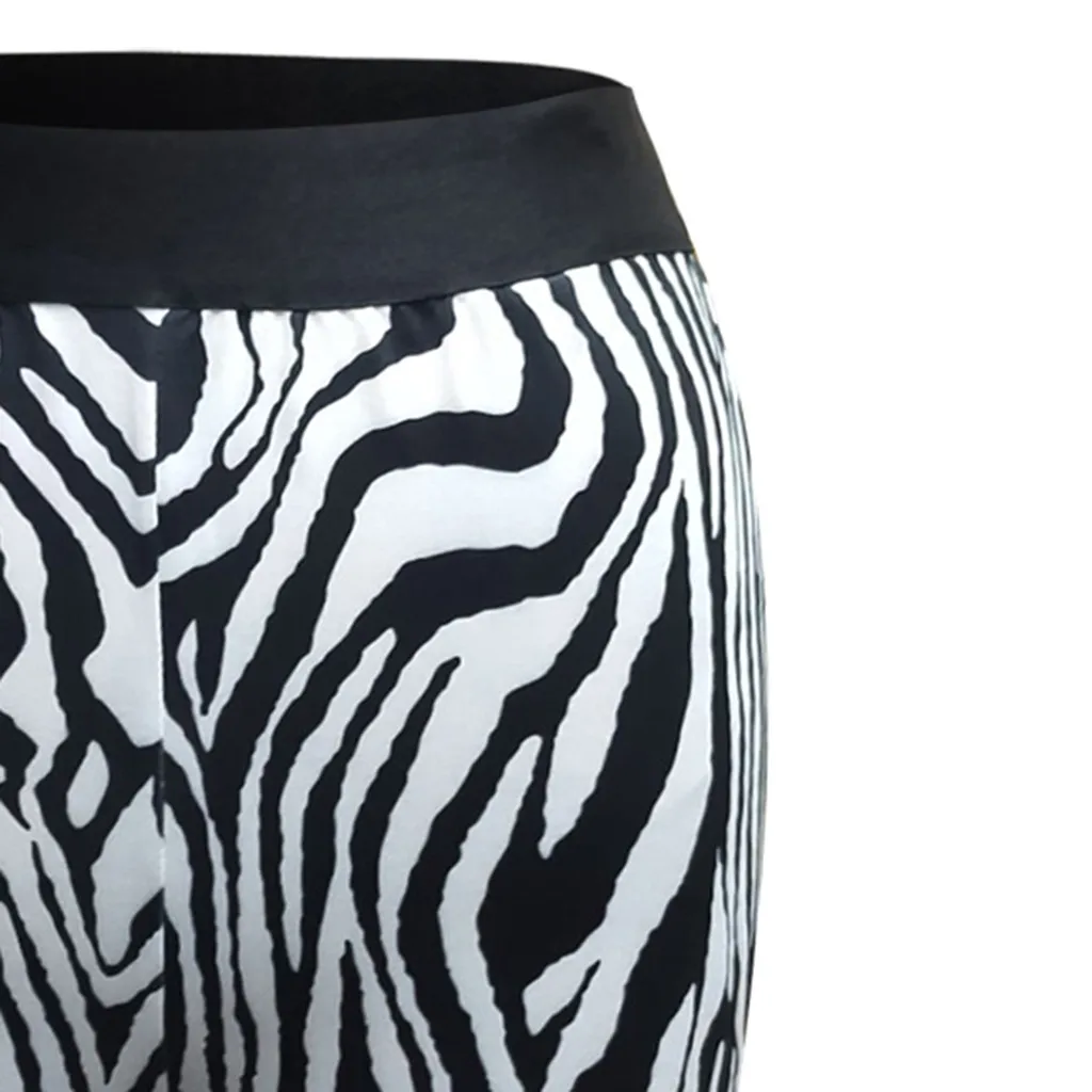Fashion Women Sexy Zebra Print Bike High Elastic Waist Yoga Shorts Ladies Fitness Leggings Sportwear Cycling Workout Sweatpants