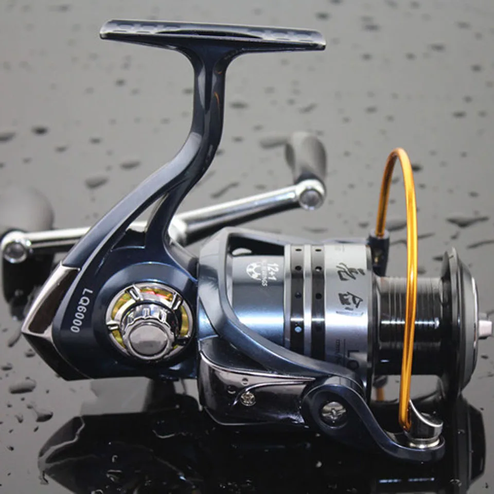Металлический рыболовный спиннинг с ЧПУ 12 + 1 шарикоподшипник 5 2: катушки для рыбалки катушка пресной и
