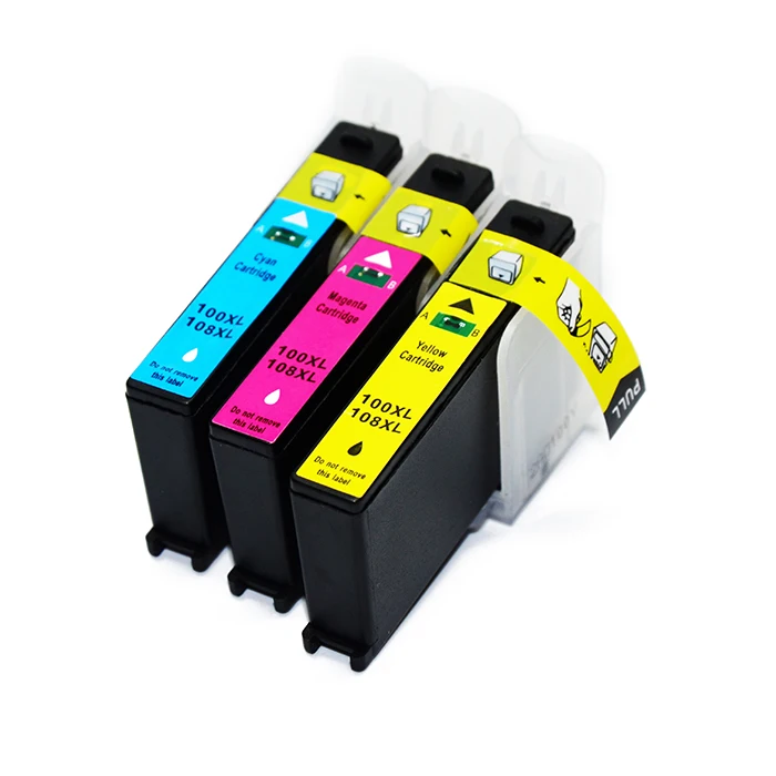 4 цветный картридж для принтера Lexmark 100/105/108/ S205/S208/S305/S308/S405/S408/S409/S505/S508/S605/S608|ink