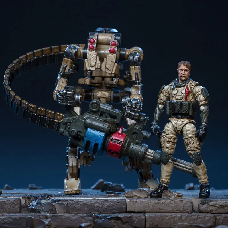 JOY TOY 1/25 Мини Военная Альфа битва Raid Squad меха набор для фанатов праздничный подарок
