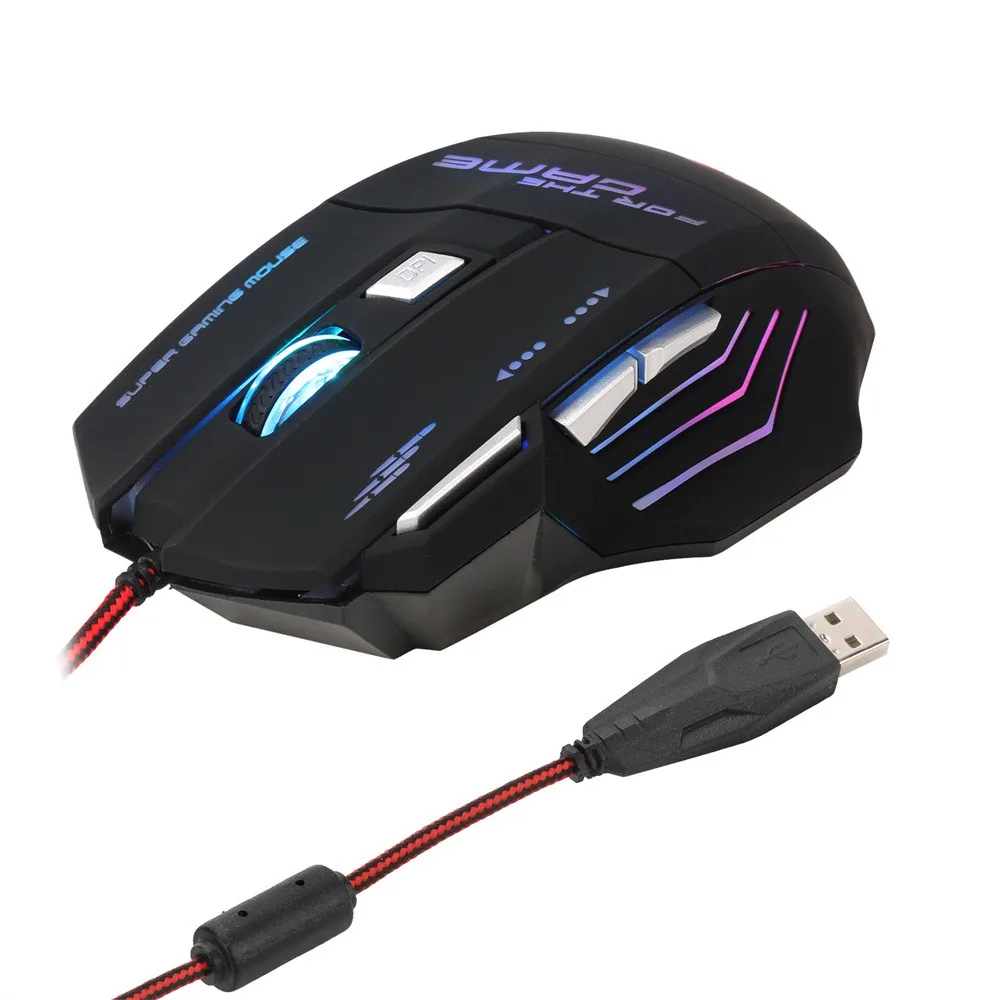 2 4 ghzMOYUKAXIE S300 оптическая профессиональная игровая мышь 7 цветов светодиодный ная