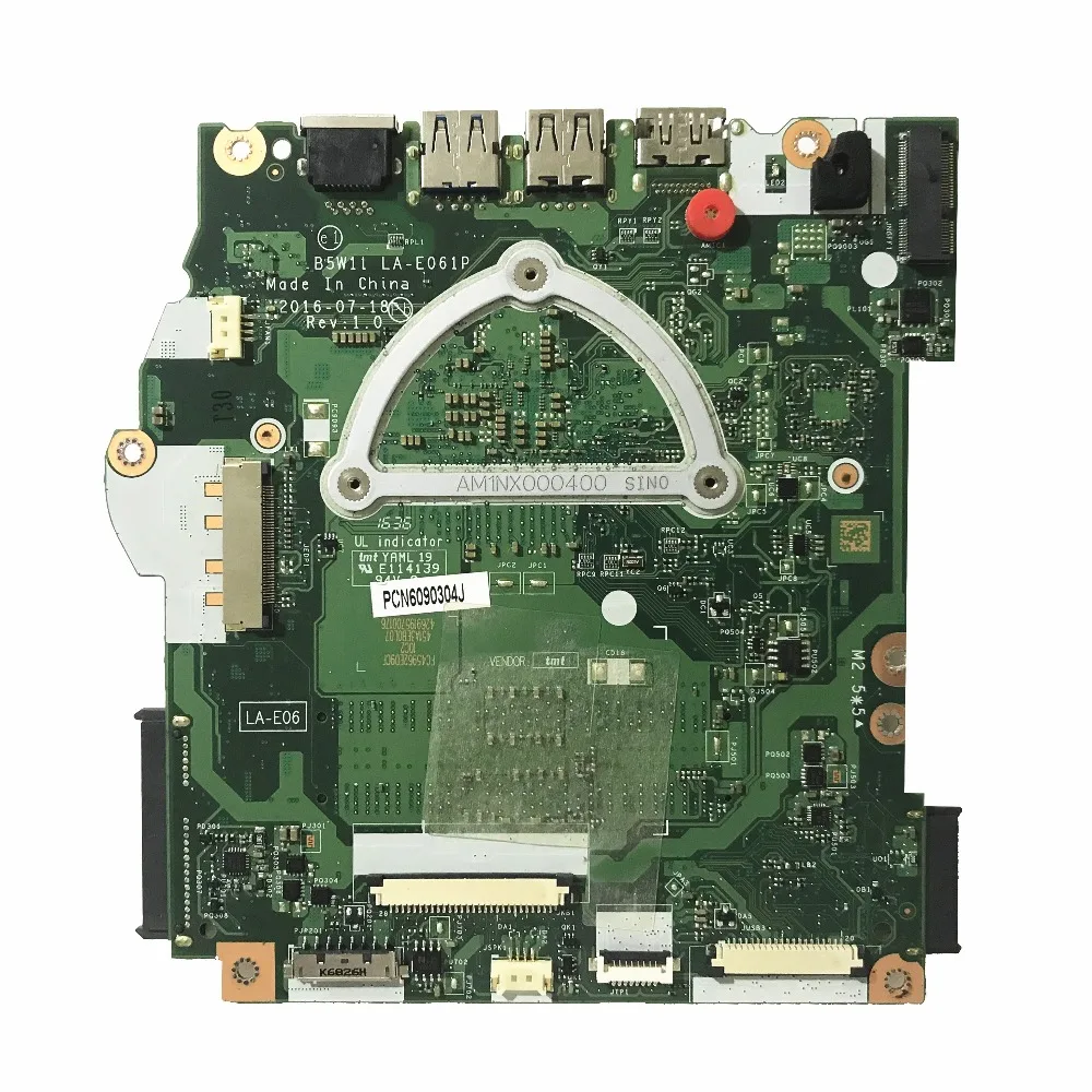 Оригинальная материнская плата для ноутбука ACER Aspire ES1-572 NBGKQ11001 B5W11 LA-E061P с SR2ZW I3-7100U, протестированная на, быстрая