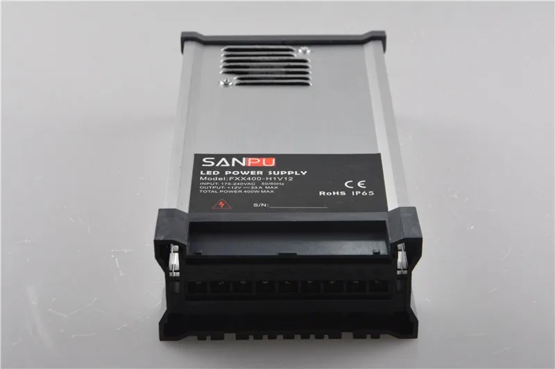 Sanpu smps светодиодный Питание 400 Вт 12 В 33.3a AC DC 175-240 В 12 В коммутации трансформатор LED драйвер 12 В smps Алюминий непромокаемые