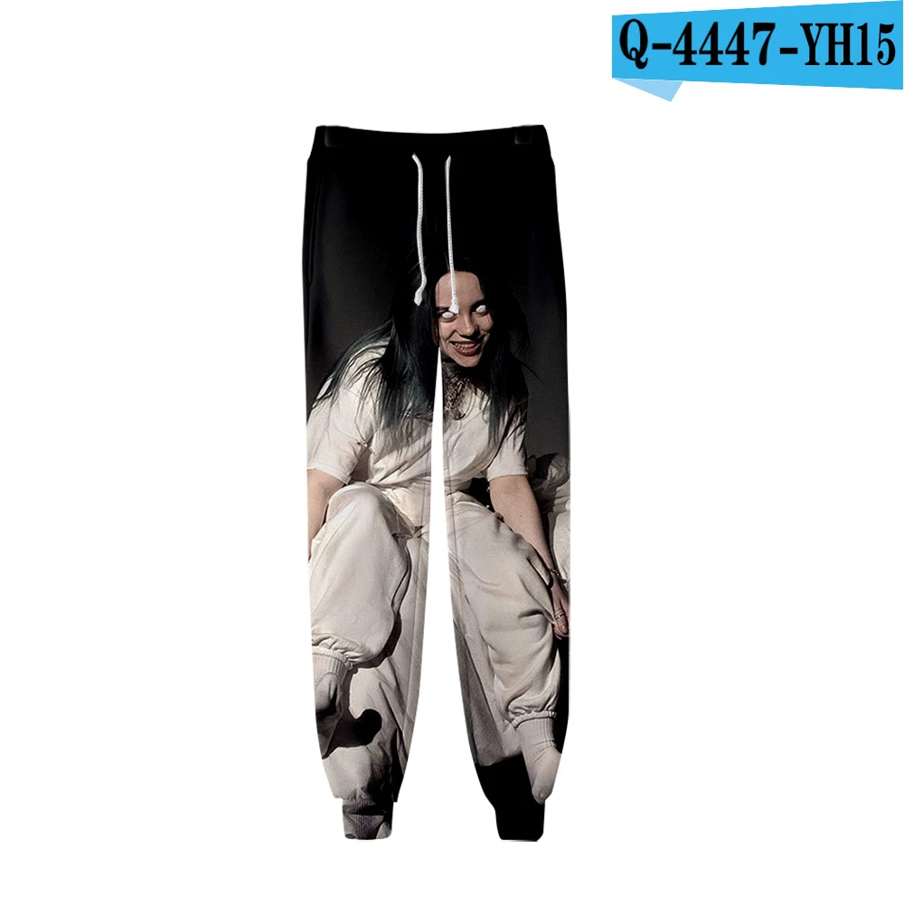 Frdun Tommee 3D Billie Eilish брюки с принтом повседневные весенние повседневные штаны для бега женские и мужские брюки тонкие крутые горячая Распродажа брюки 4XL - Цвет: navy