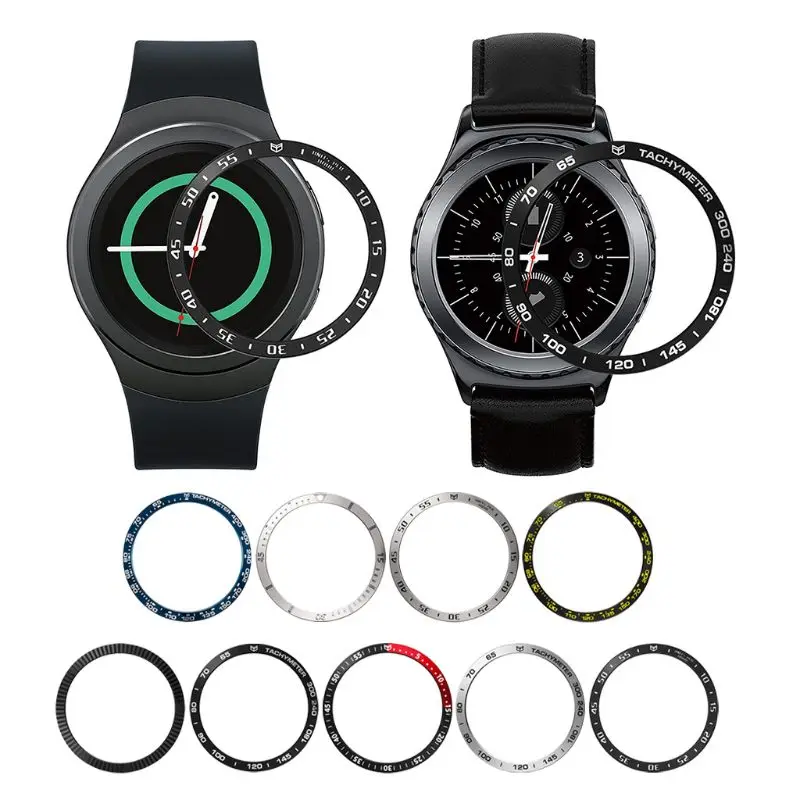 Против царапин металлический ободок кольцо клейкая Крышка Замена для samsung Galaxy Watch 42 мм/для samsung Galaxy Watch Active/gear Spor