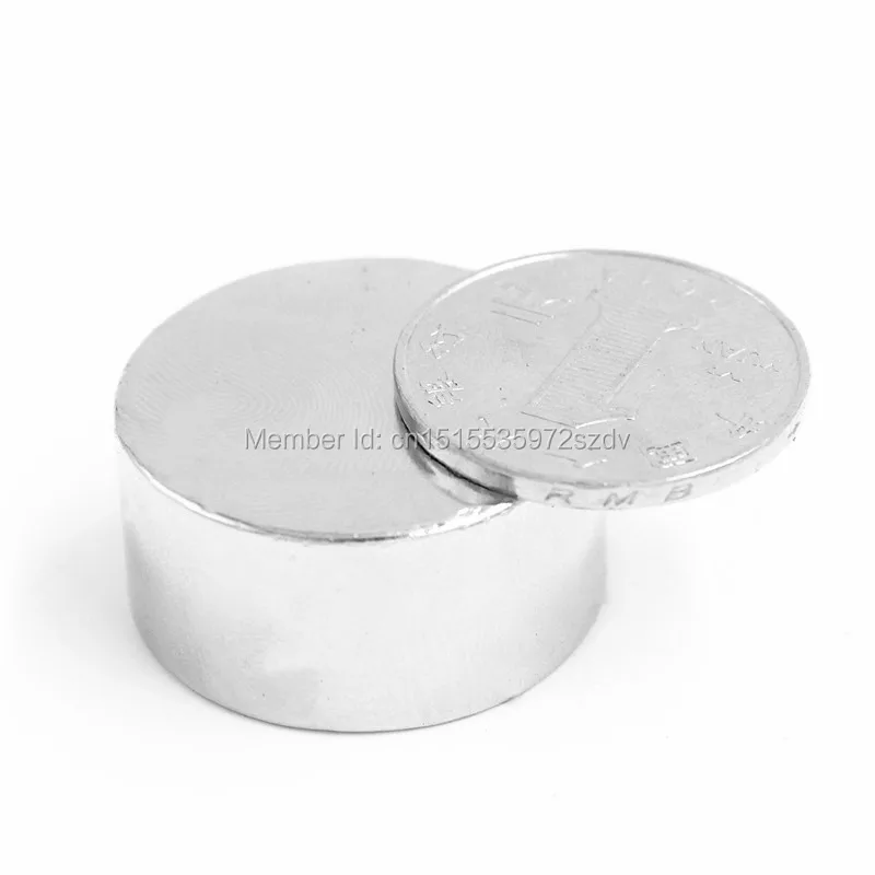 Сильный Круглый редкоземельный неодимовый магнит N35 диаметром 30 мм x 10 шт. для