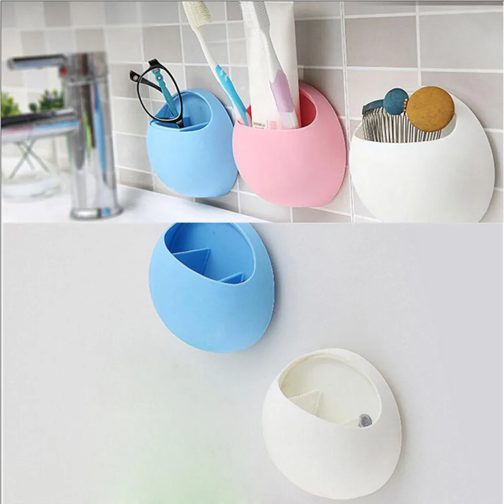 Настенная подставка для зубных щеток присоска держатель душа милый зубной щетки