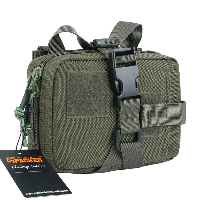Отличная Элитная Сумка-бизань Molle, медицинская сумка EDC, сумка, сумка для охоты, карманная, для улицы, военная, тактическая, для кемпинга, аксессуары, сумки - Цвет: RGN