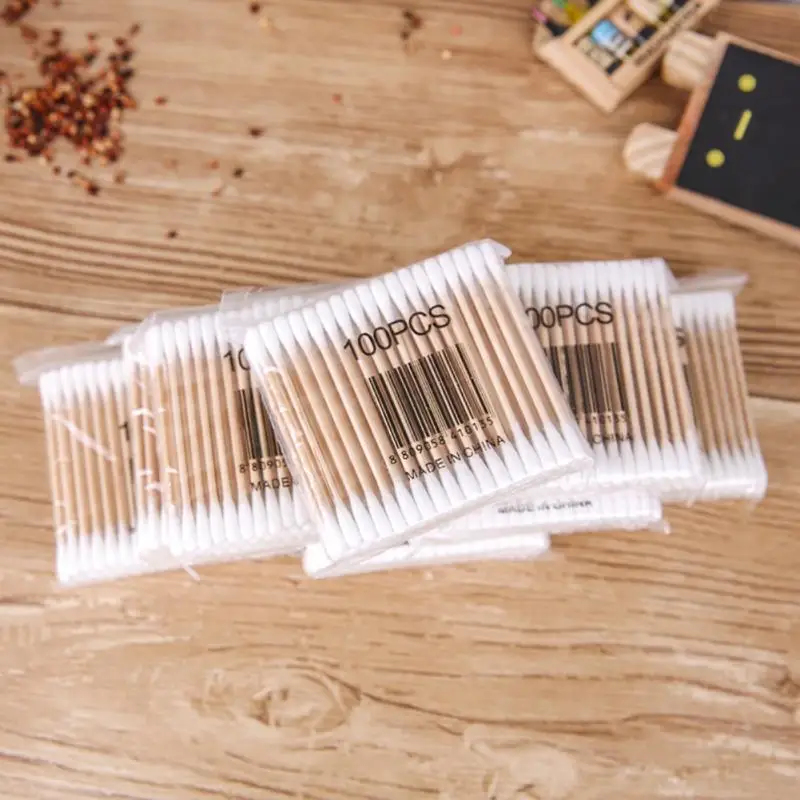 100 шт./пакет Для женщин Красота ватным тампоном макияж ватные составляют