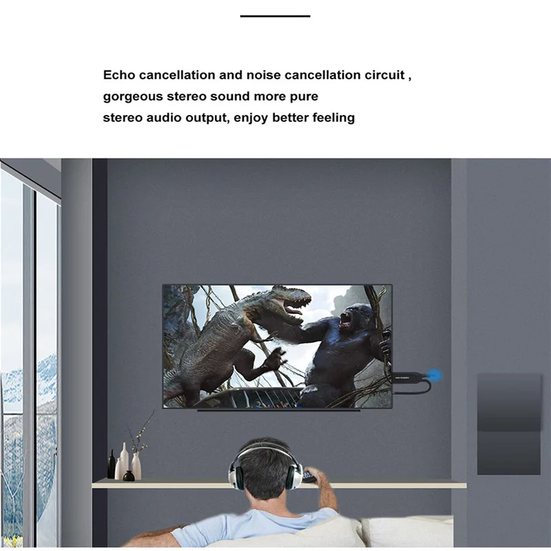 Bluetooth передатчик DISOUR для тв пк аудио стерео музыкальный беспроводной адаптер