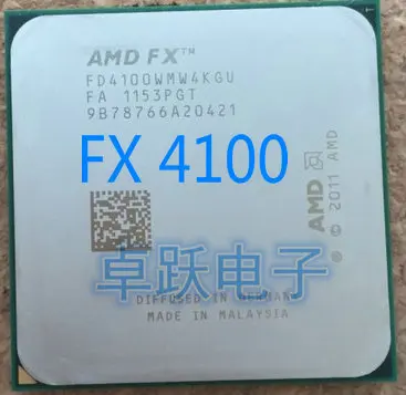 Процессор AMD FX 4100 AM3+ 3,6 GHz 8MB процессор FX серийный поцарапанный кусочки FX-4100