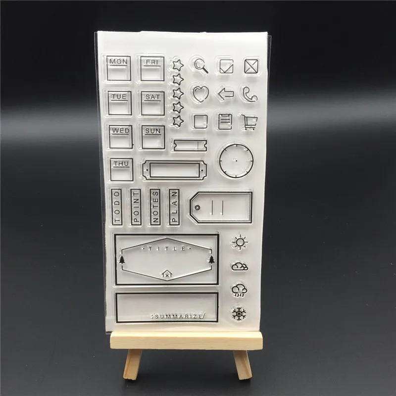 Прозрачные силиконовые марки Sunmarize для скрапбукинга/создания карт/украшения