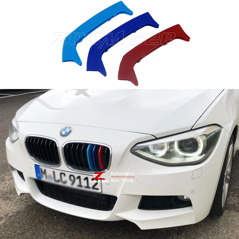 Аксессуары для BMW 1 серии E81 E87 E82 E88 F20 F21 передняя решетка радиатора полосы