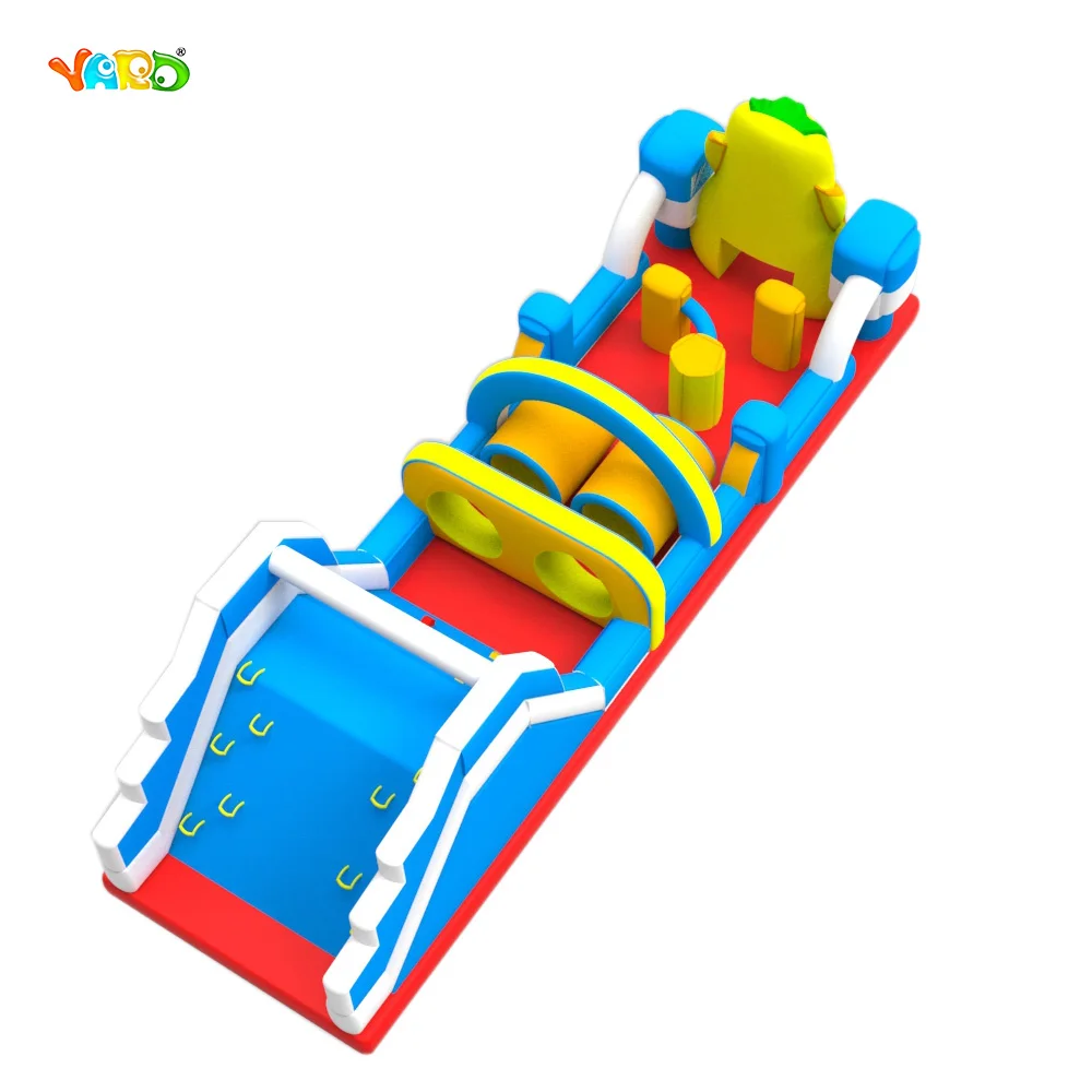 

Funny Inflatable Obstacle Course Combo Tunnel with Slide