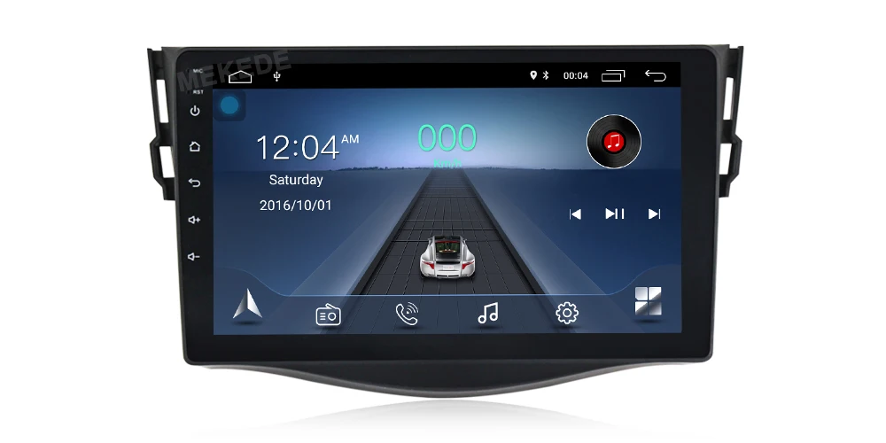 Mekede Android 8,1 автомобильный dvd-плеер для Toyota RAV4 Rav 4 2007 2008 2009 2010 2011 2 din 1024*600 gps навигация wifi 4 ядра