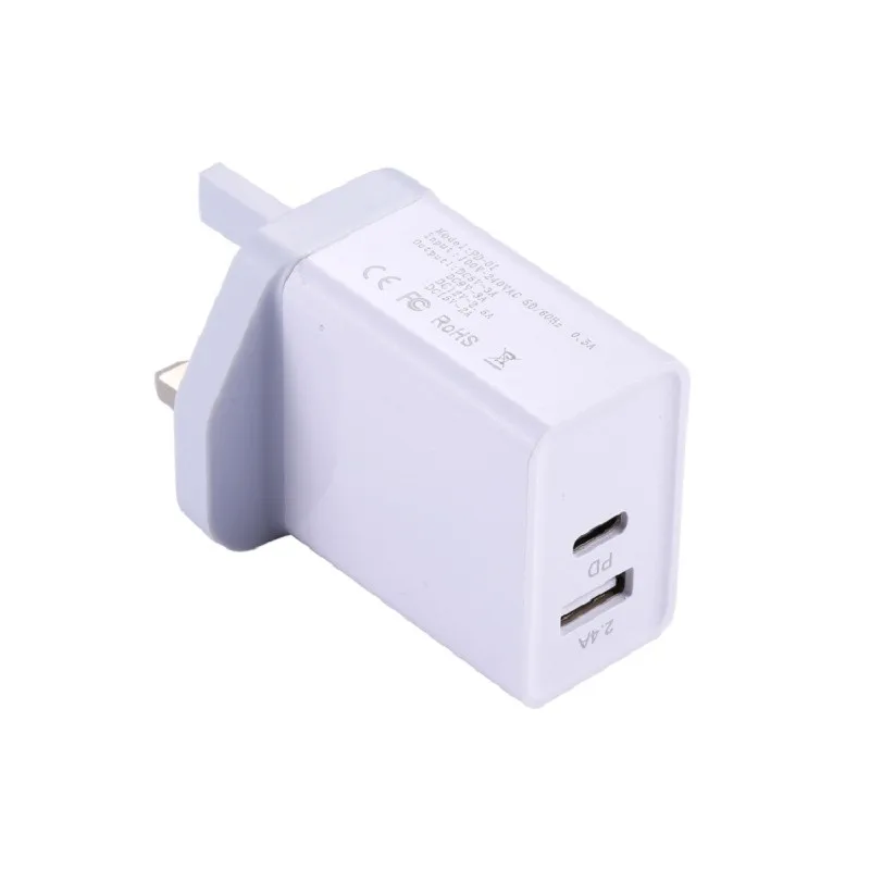 Зарядное устройство сетевое с 2 портами USB Type-C и поддержкой быстрой зарядки 30 Вт |