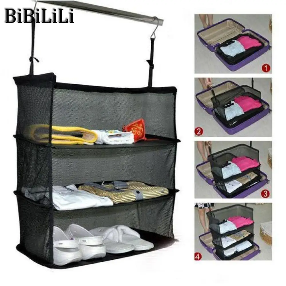3 слоя дорожная гардеробная сумка чемодан полки дорожные туалетные для хранения