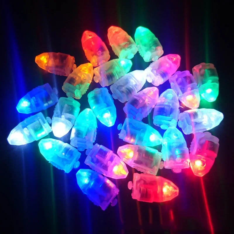 10 шт. Цвет RGB Led воздушный шар световые лампы для вспышки бумажные фонари мини
