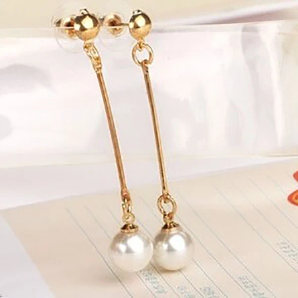 Модные жемчужные серьги с кисточками ювелирные трендовые женские длинные |