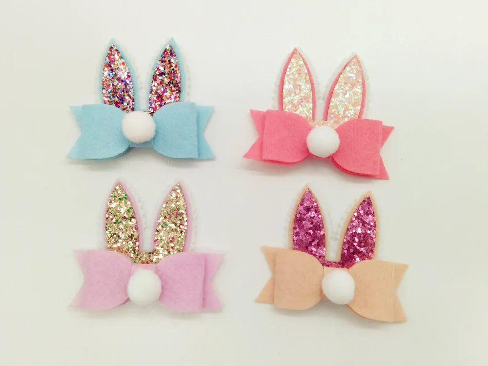 

Модные аксессуары «сделай сам», однотонные милые блестящие искусственные аксессуары, милые фетровые помпоны, банты, материалы «сделай сам», головной убор