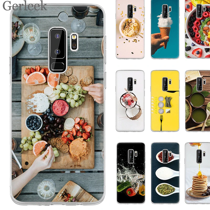 Еда фотография чехол для Samsung M10 M20 M30 M40 S6 S7 Edge S8 S9 S10 Plus S10e Note 8 9 10 крышка милый