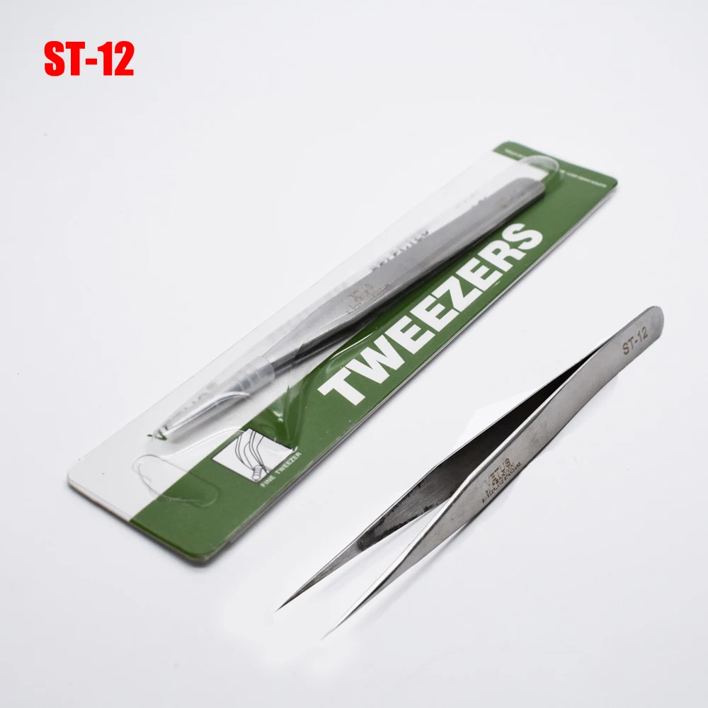 1 шт. пинцет из нержавеющей стали|stainless steel tweezers|steel tweezershand tools |