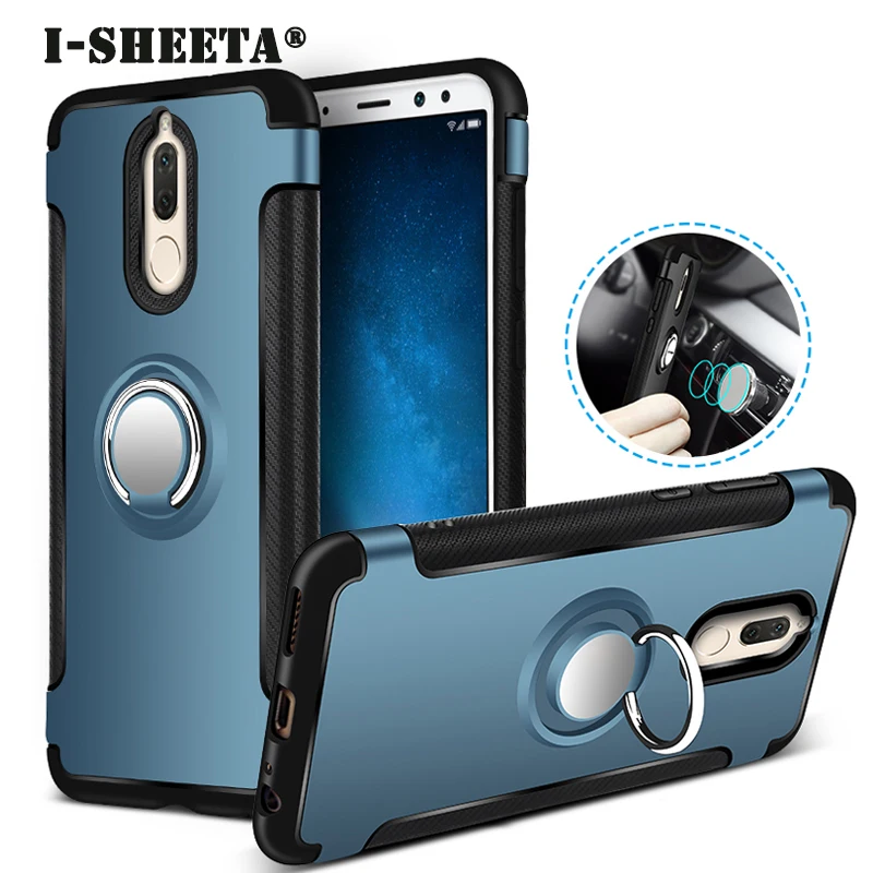 Гибридный Жесткий ПК + Мягкий ТПУ для Huawei Mate 10 20 Pro Lite X чехол 360 магнитный держатель