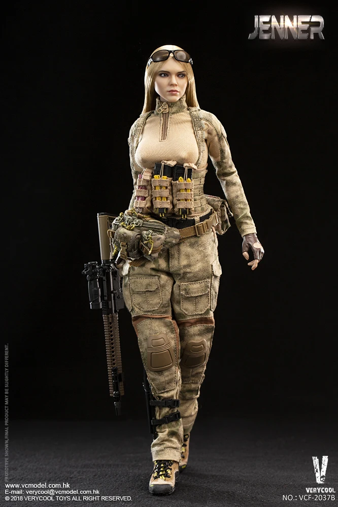 VERYCOOL VCF-2037B A-TACS FG Двойной женщины солдат Дженнер B Стиль 1/6 рисунок
