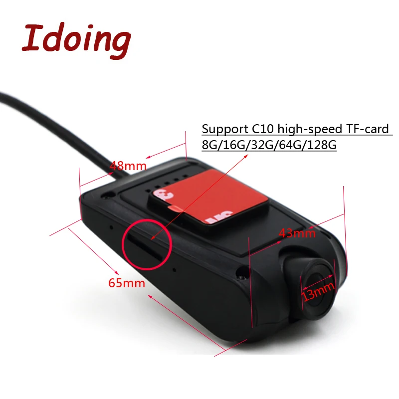 Фронтальная камера Idoing USB2.0 цифровой видеорегистратор автомобильная DVR 720P HD для