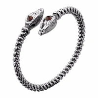 nostalgia jormungandr viking snake bracelet men open bangle cuff for women indian jewelry