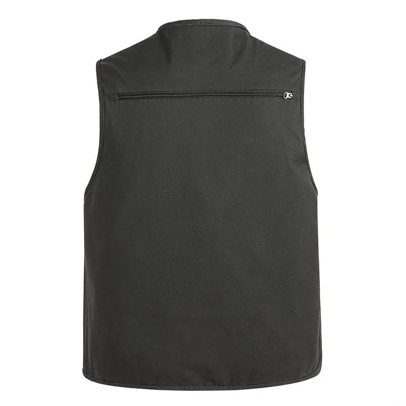 

2019 New High Quality Fashion Vests For Men Wholesale Men's Multi-pocket Photography Vest Men Casual Reporter Director Military