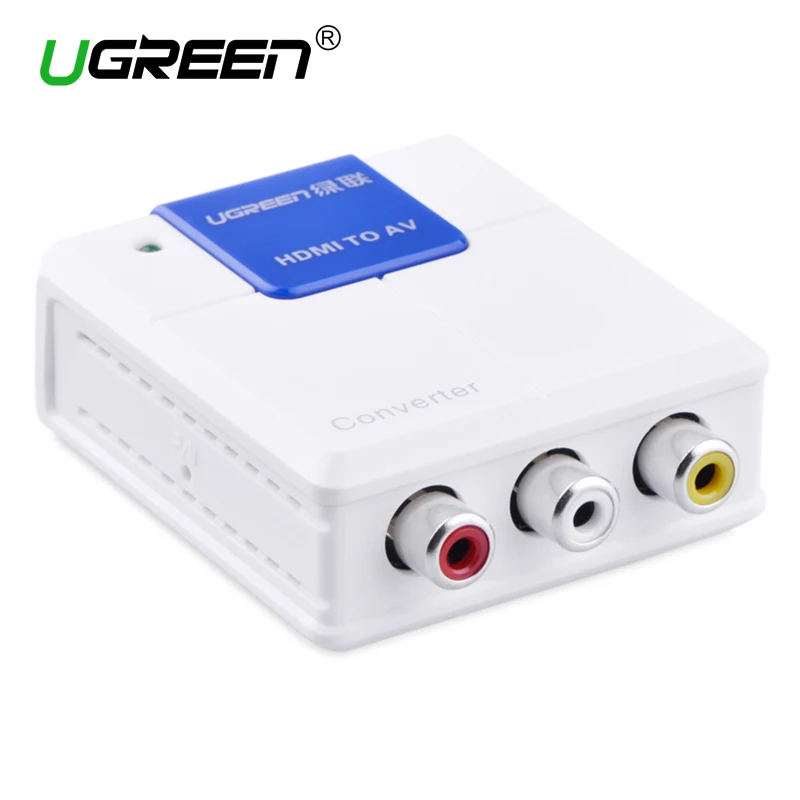 Ugreen 1080P HDMI Совместимость с RCA Аудио Видео AV CVBS адаптер Поддержка HD Для 3RCa конвертер