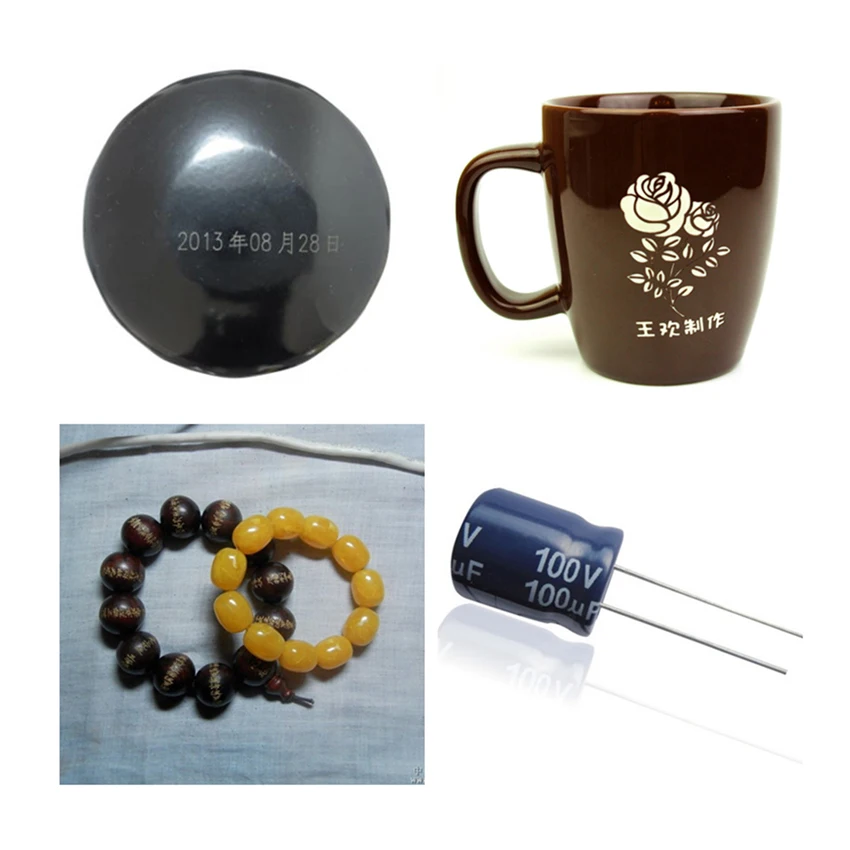 20 Вт СО2 лазерная маркировочная машина для двойной цветной пластины деревянная