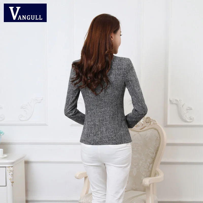 Vangull элегантный деловой женский пиджак размера плюс 5XL новинка 2018 Женский рабочий
