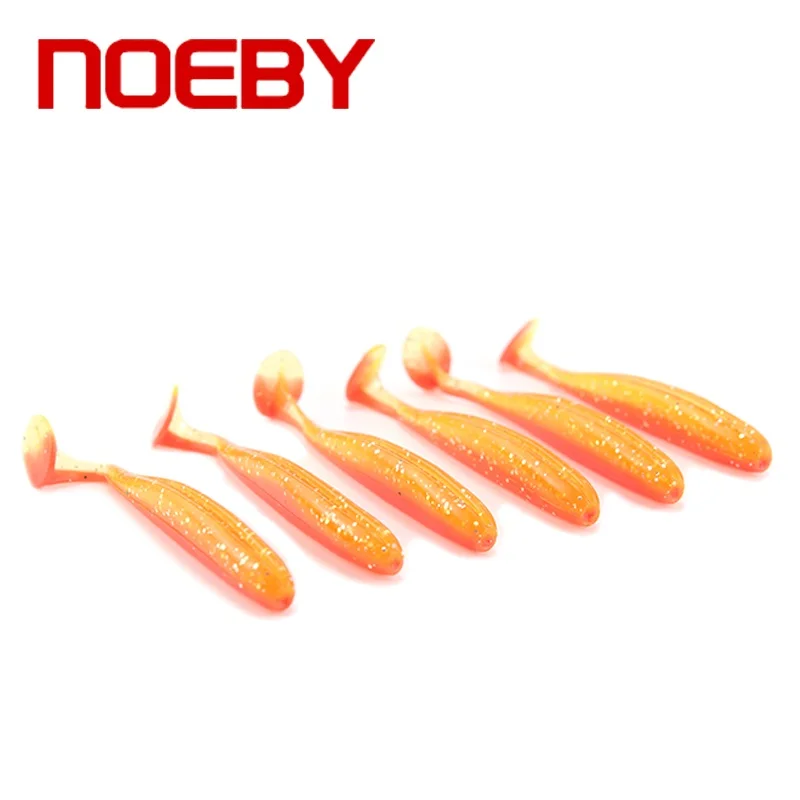 Noeby 6 шт./лот, 90 мм/4,5 г, червь, мягкая рыба, ручная работа, воблеры для рыбалки, Мягкая приманка, приманка для рыбалки, силиконовая приманка - Цвет: NW207