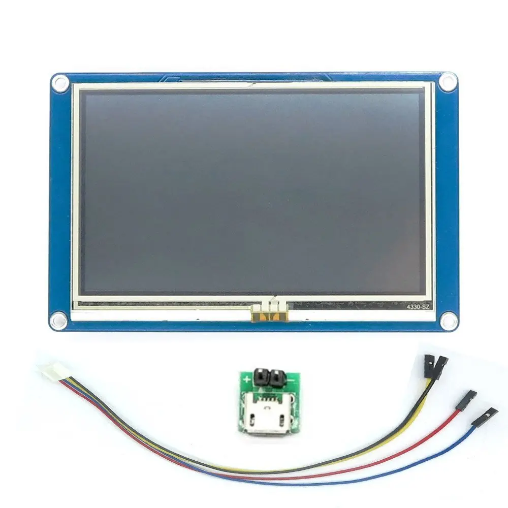 Nextion 5," 5,0 дюймов NX8048T050 серийный USART HMI Интеллектуальный ЖК-дисплей модуль 800x480 умный резистивный сенсорный экран панель