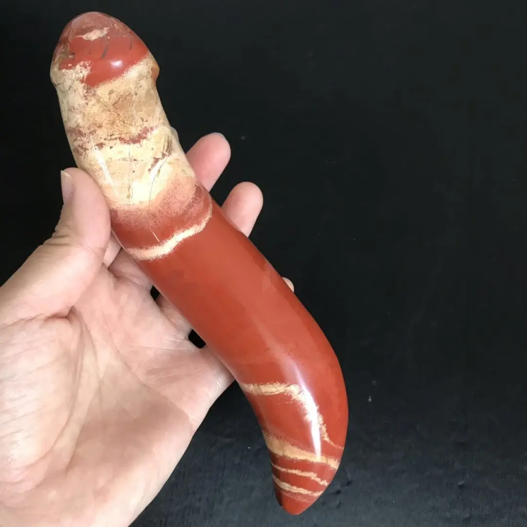 Секс игрушка Красная яшма кварцевый Целительный Кристальный массаж палочка