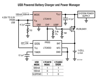 LTC4410ES6 LTC4410 блок питания USB в ThinSOT|manage| |