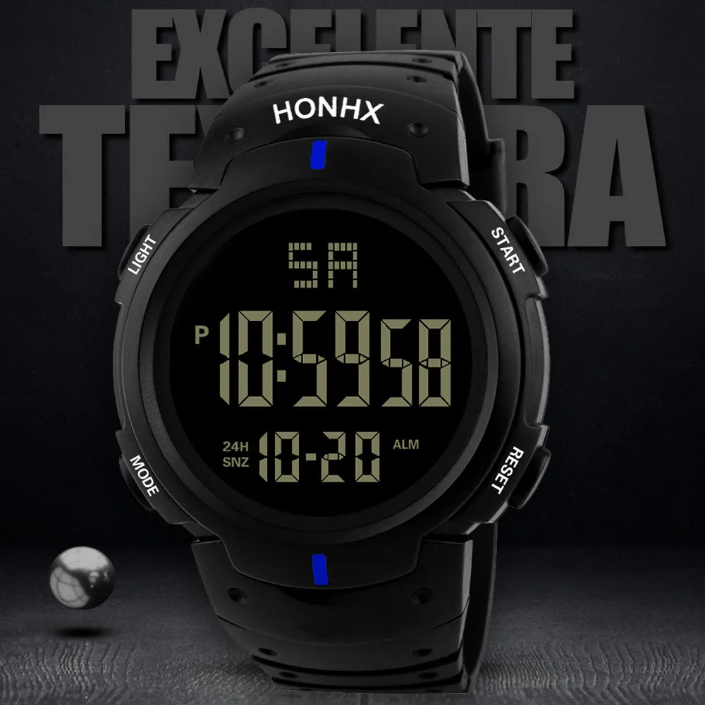 Relojes Hombre модный мужской светодиодный цифровой кварцевые военные водонепроницаемые спортивные часы с датой erkek kol saati z0604