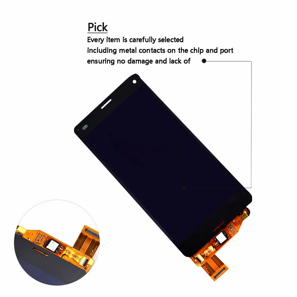 Оригинальный новый дисплей для Sony Z3 Compact mini D5803 D5833 ЖК кодирующий преобразователь