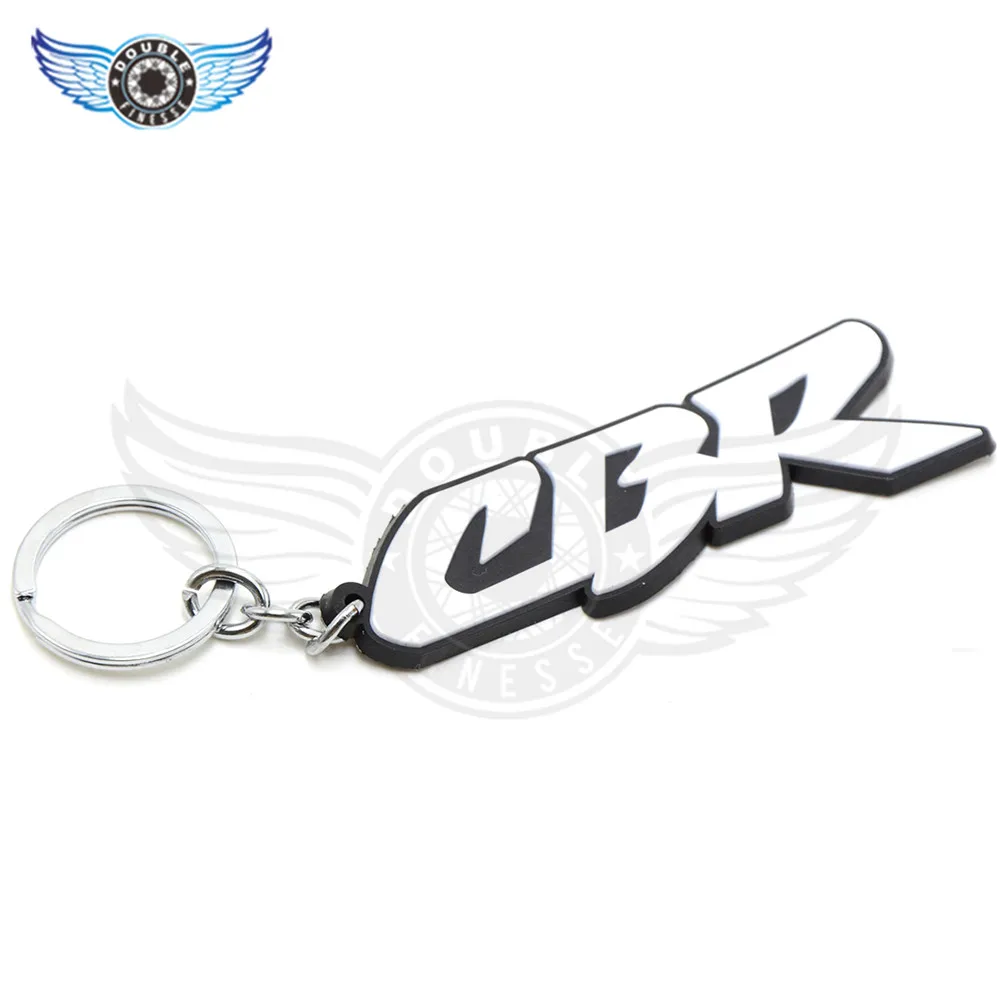 3D брелок для мотоцикла белые Мотоциклетные аксессуары цепочки ключей резиновый