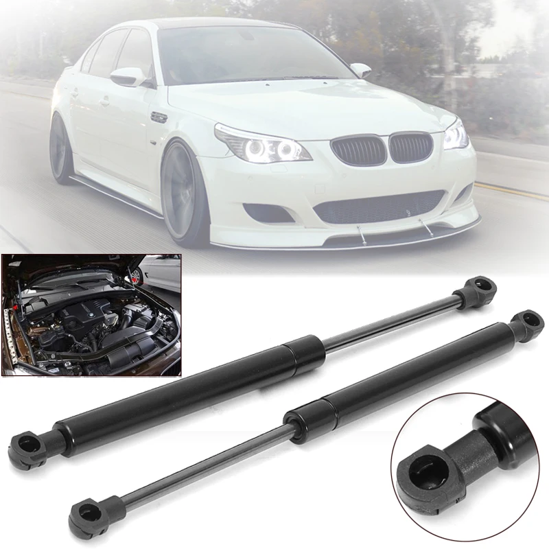 Черный капот подъем передний амортизатор стойки для BMW E60 E61 525i 528i 530i аксессуары |