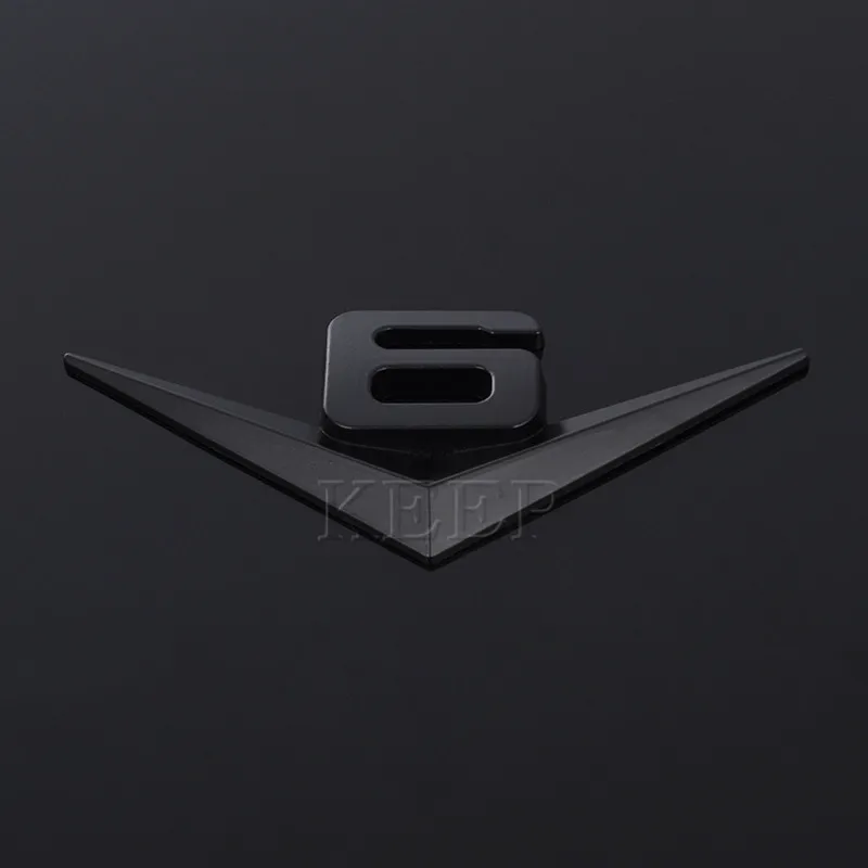 Металлическая Автомобильная 3D наклейка эмблема двигателя значок для V6 Логотип BMW